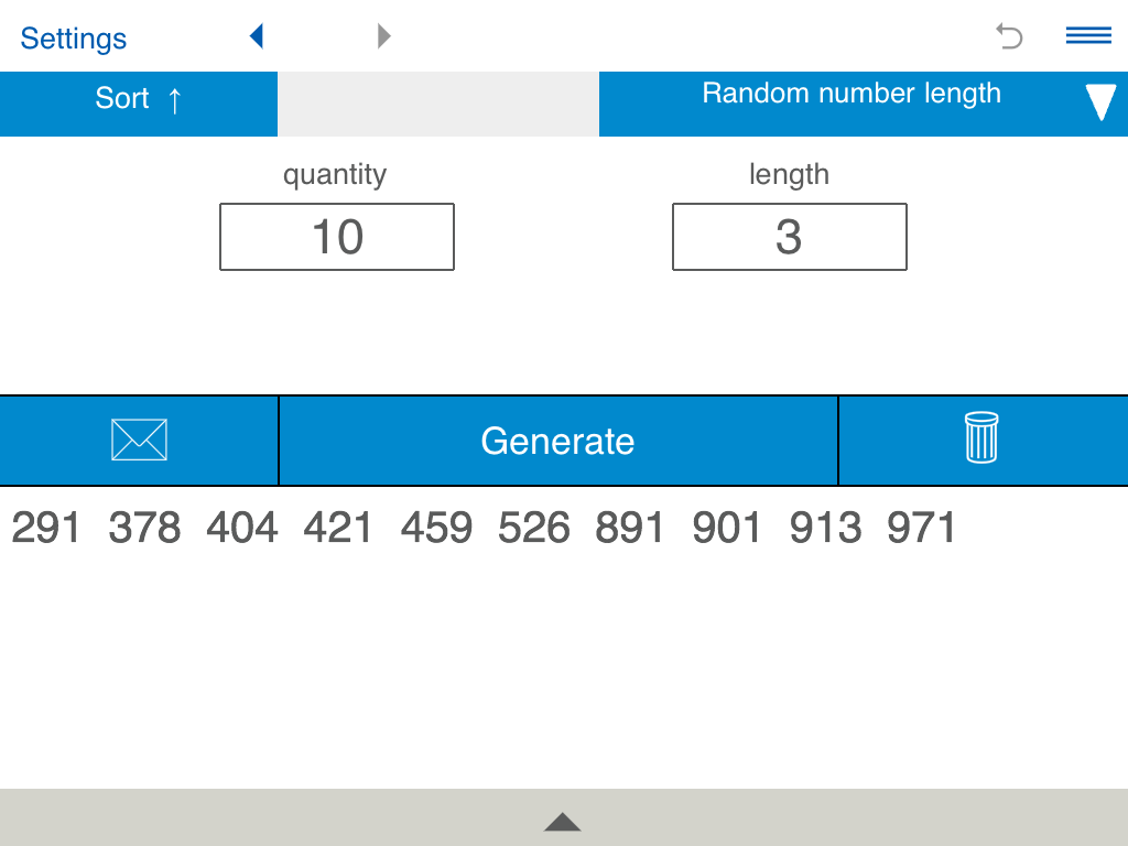 Generate a random number of a certain length